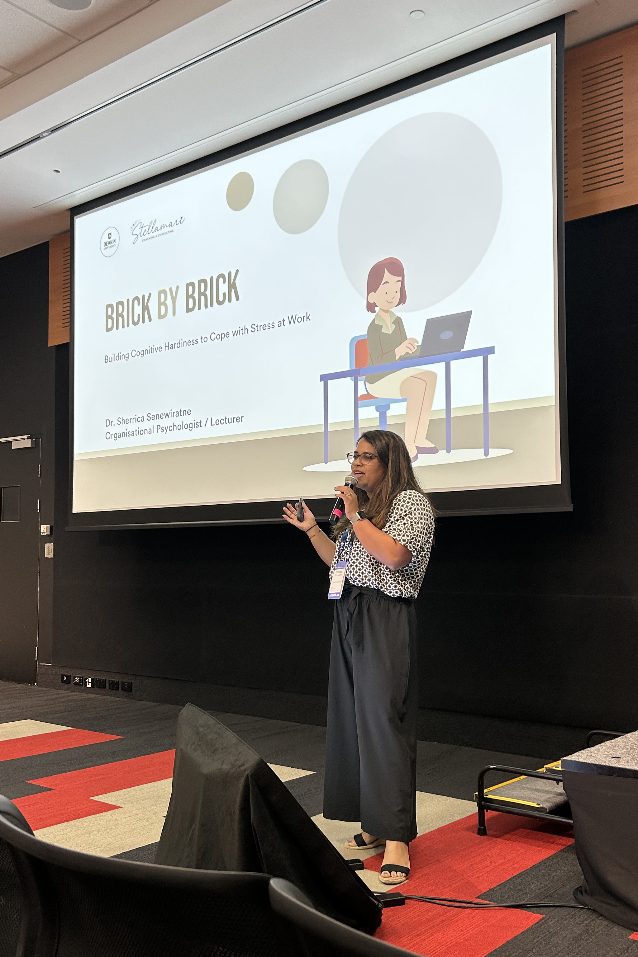 Sherrica presenting Brick by Brick workshop